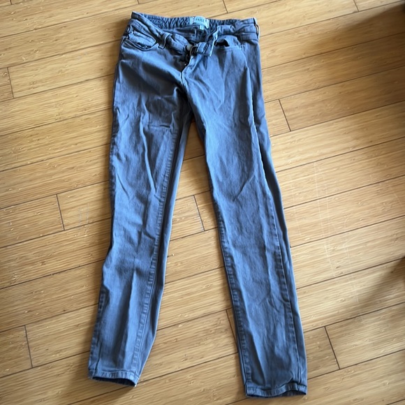 Paige Skyline Skinny Jeans in Gray - Picture 2 of 4